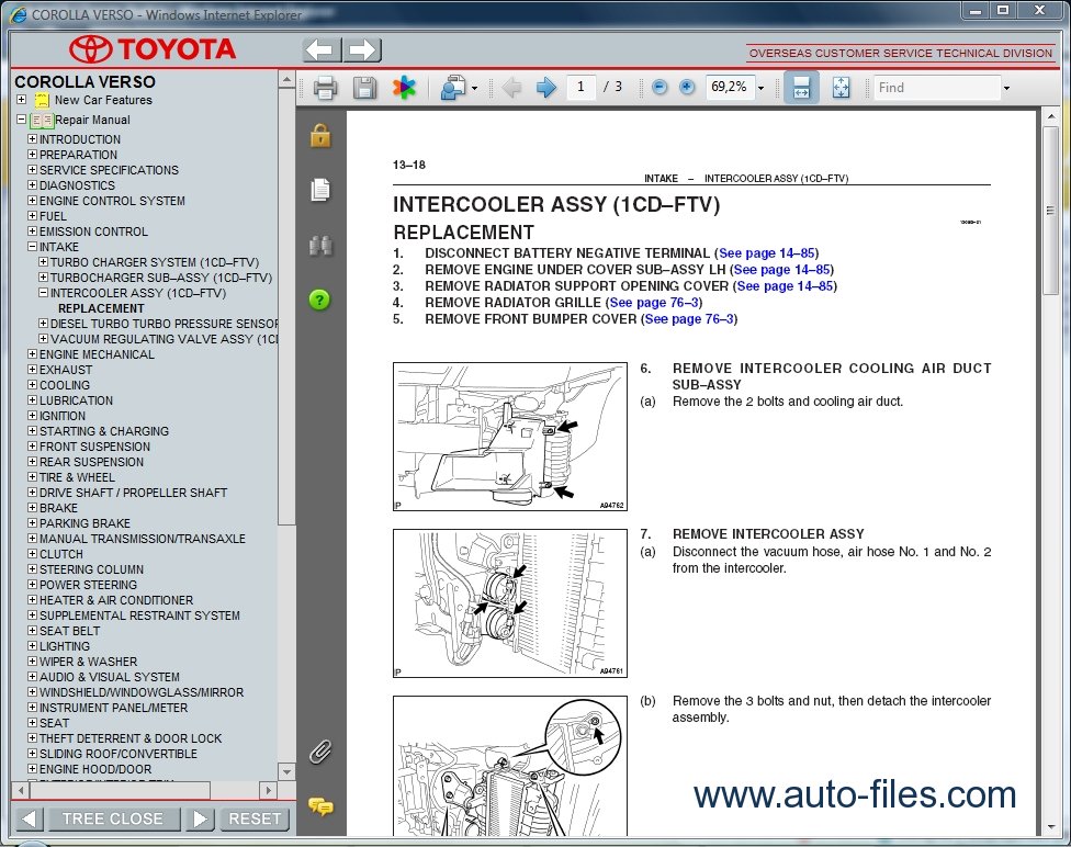 Toyota corolla owners manual